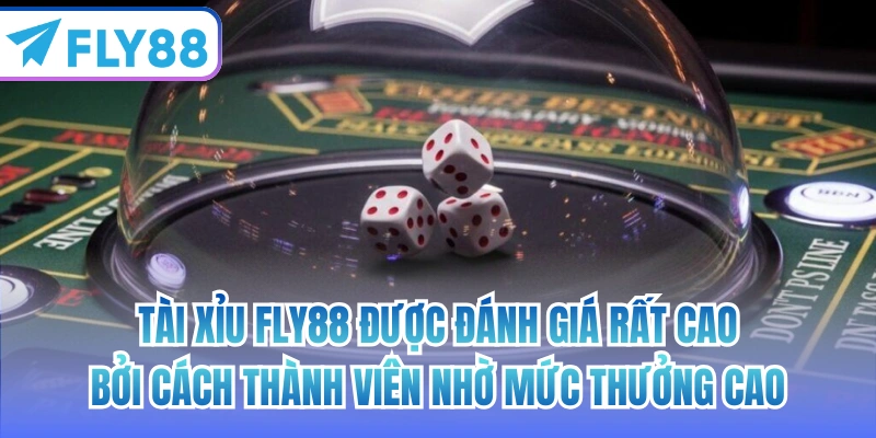 Tài xỉu FLY88 được đánh giá rất cao bởi cách thành viên nhờ mức thưởng cao